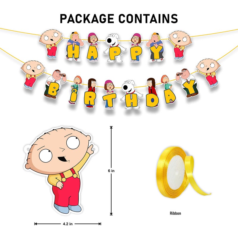 Seyal Stewie Grifin Happy Birthday Banner - Image 3